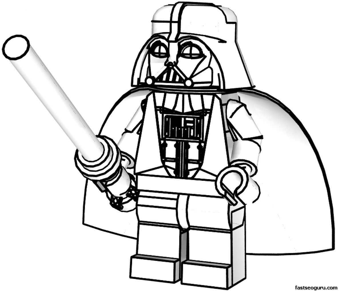 Lego Chewbacca Coloring Page - Coloring Home