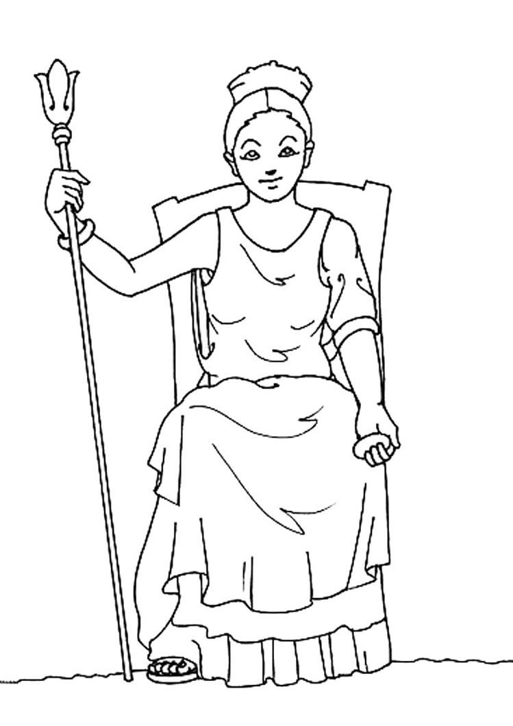 Greek Gods And Goddesses Coloring Pages Free - Coloring Home