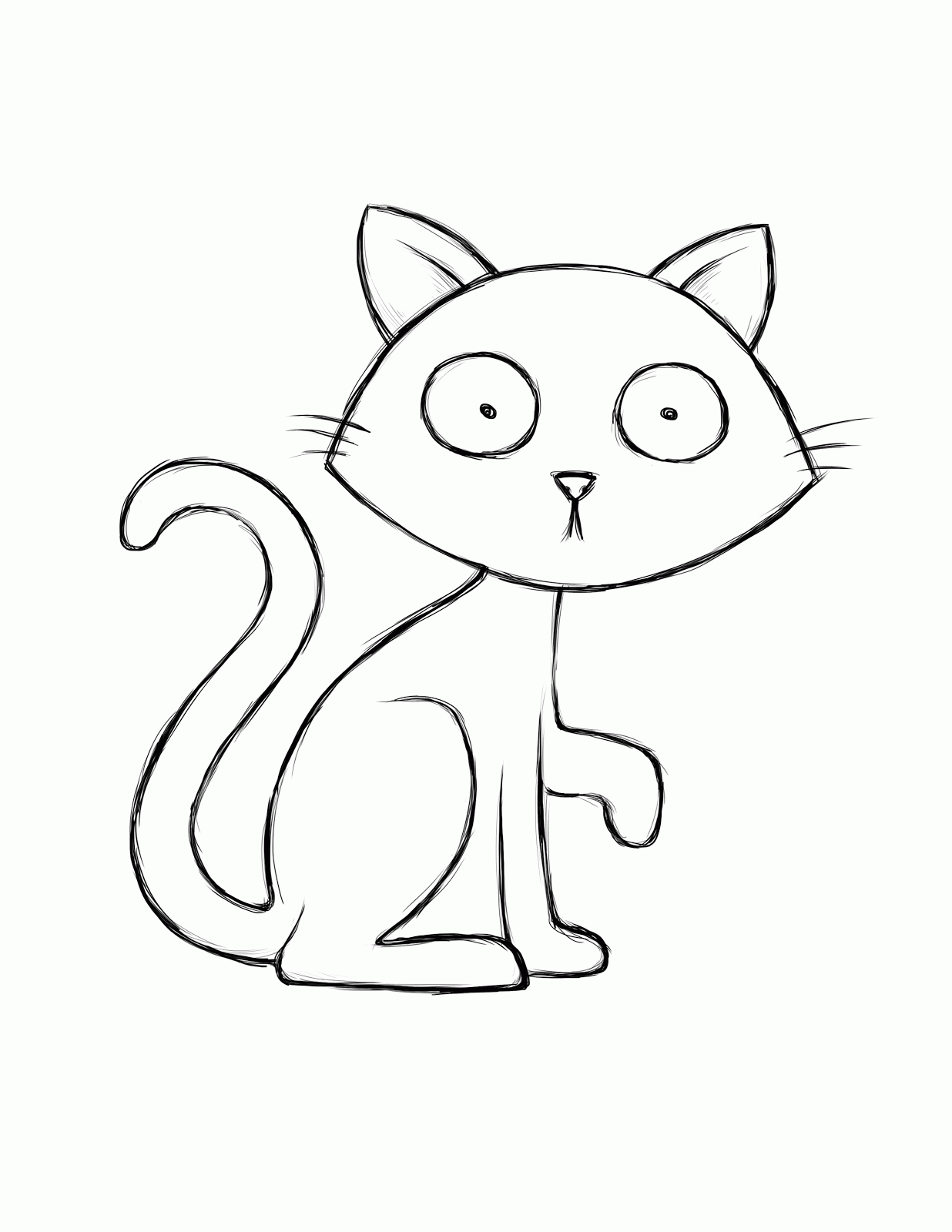 Pete The Cat Halloween Coloring Page Coloring Home
