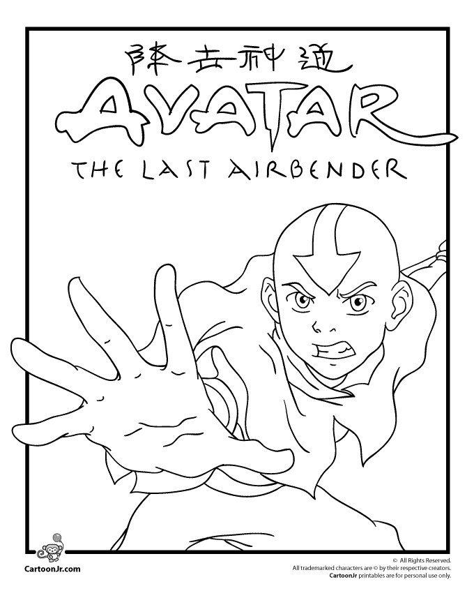 Avatar Coloring Pages | Cartoon Jr.