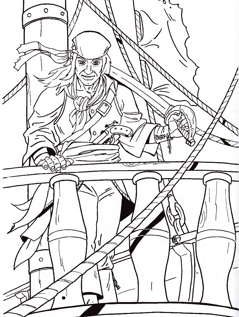 Free Coloring Pages Pirates - Coloring Home