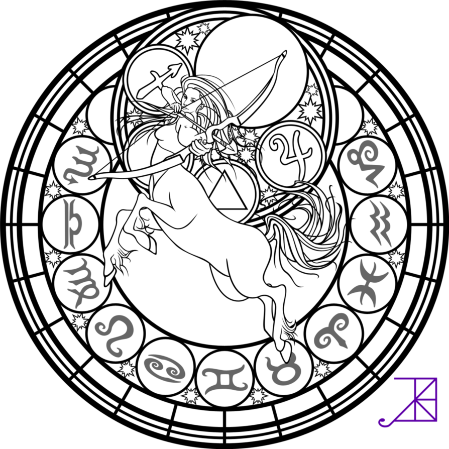 Coloring Pages: Stained Glass Coloring Pages Astrology Free ...