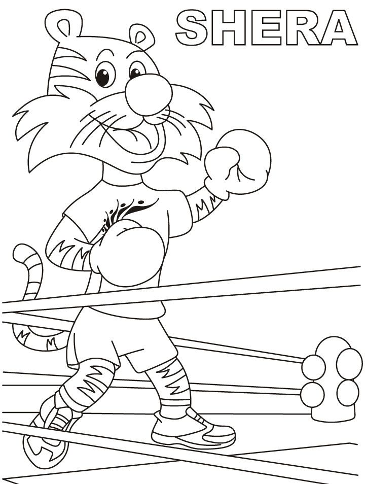 Shera Boxing Coloring Page | Download Free Shera Boxing Coloring ...