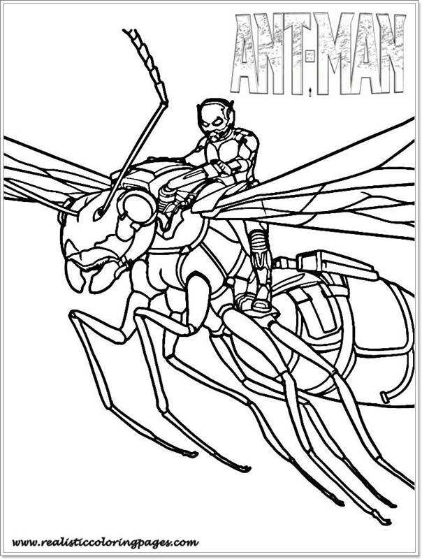 Printable Ant Man Coloring Pages For Toddler | Realistic Coloring ...