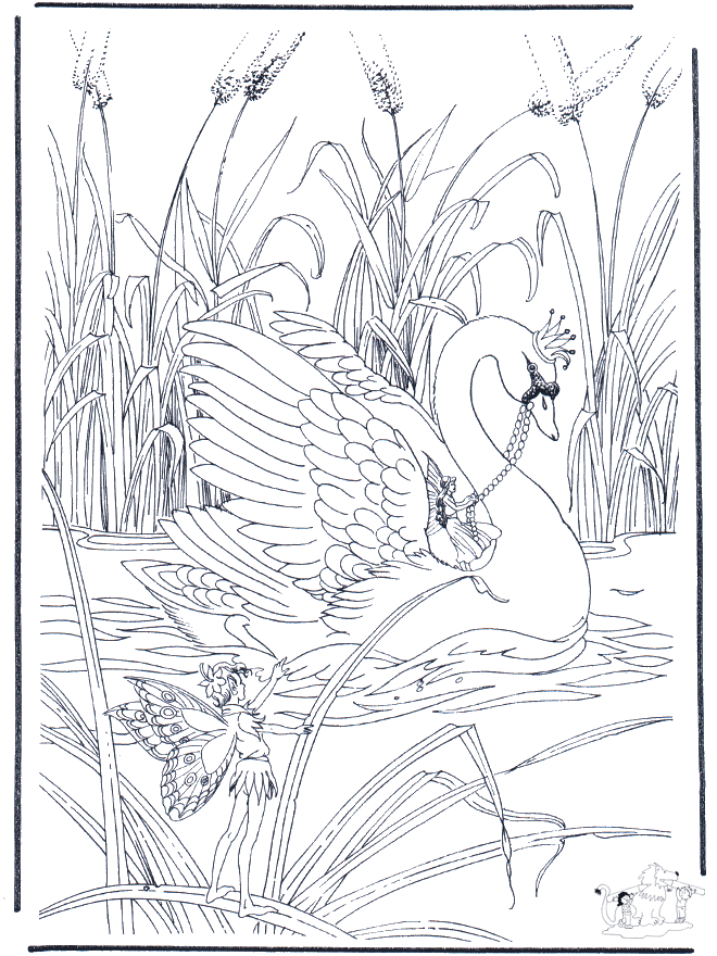 swan | Swans, Coloring pages and ...