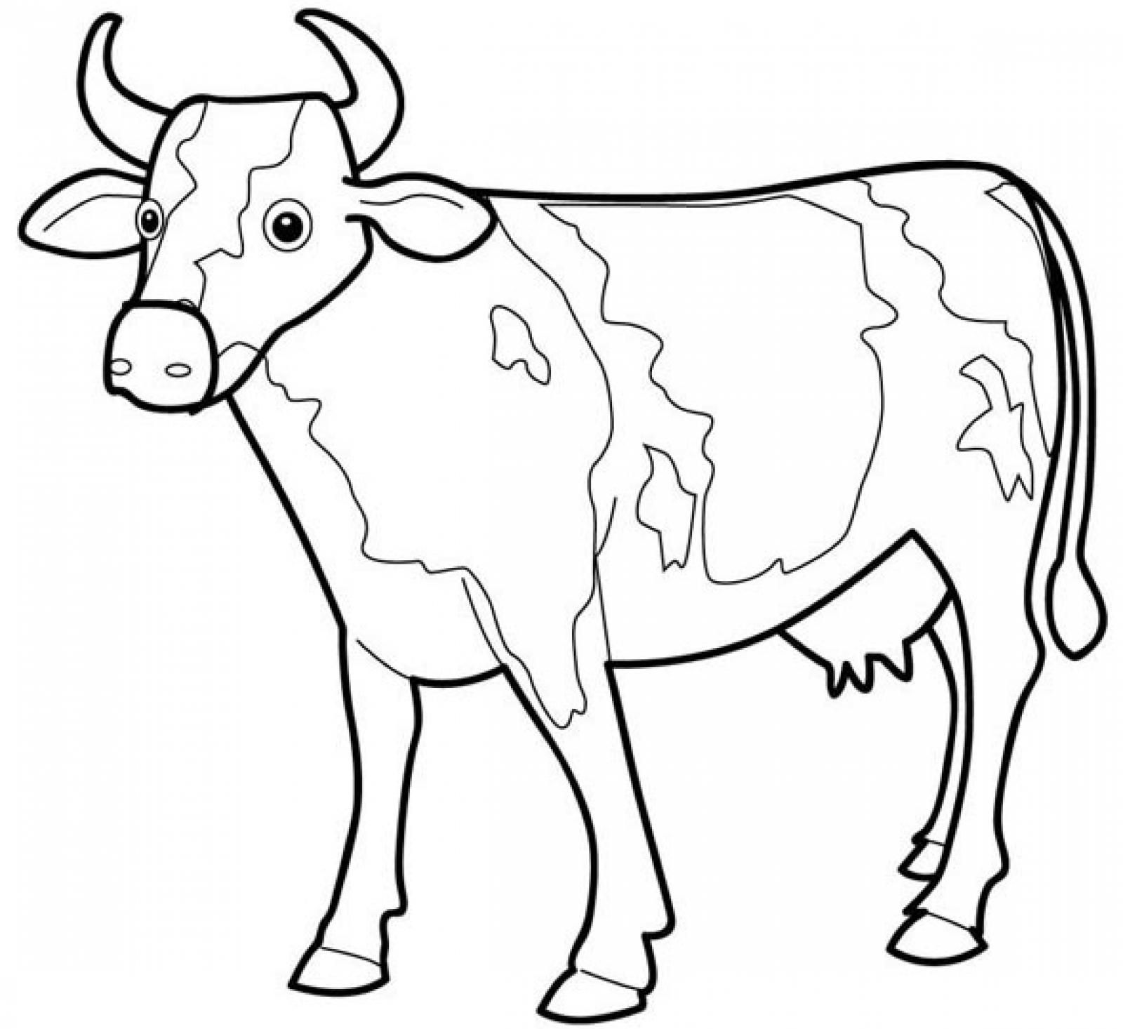 Cow Printable Coloring Pages - Coloring Home