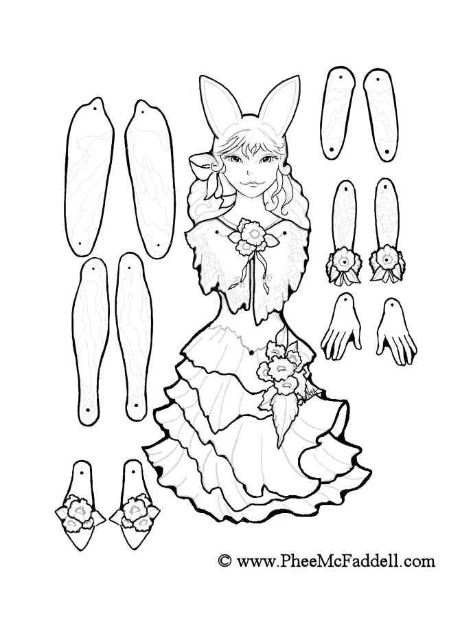 March Puppet Coloring Page