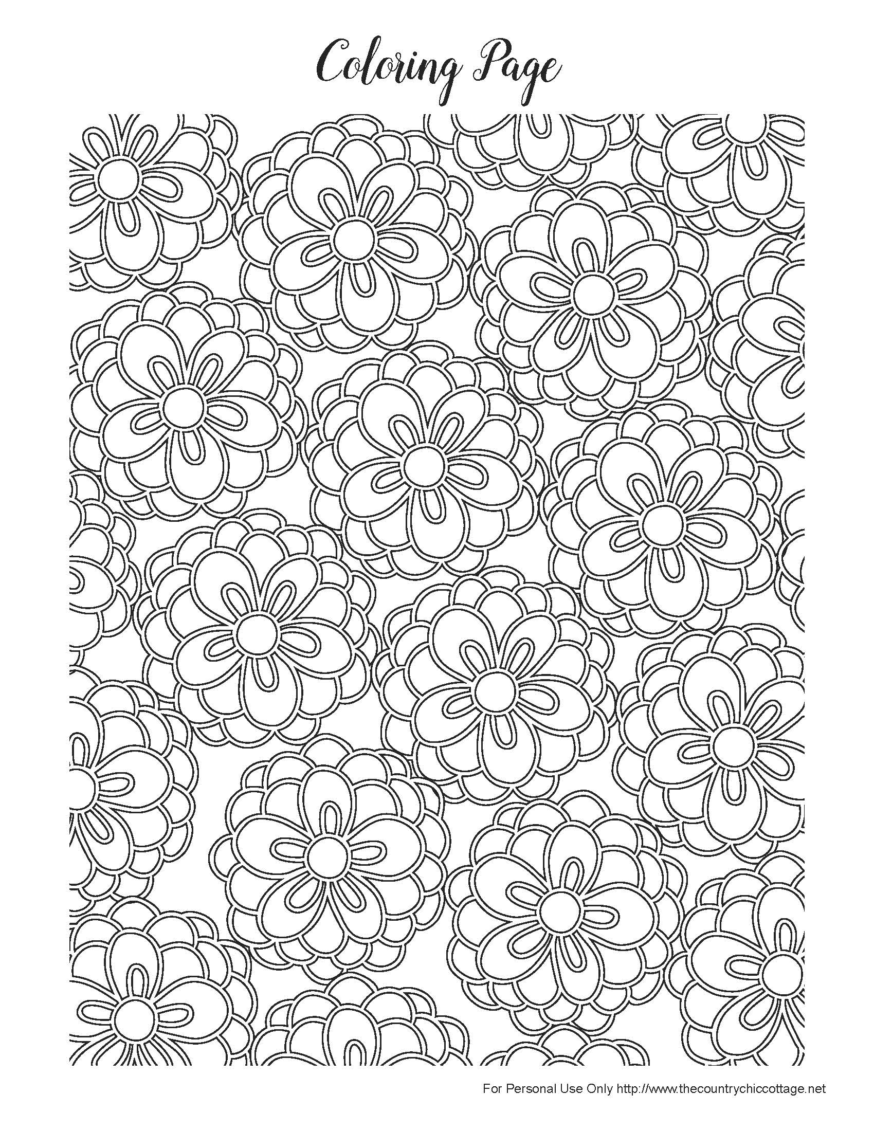 Free Spring Coloring Pages For Adults - Coloring Home