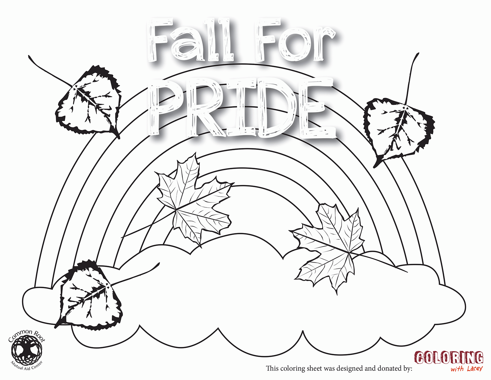 Fall For Pride Coloring Sheet | Coloring with Lacey