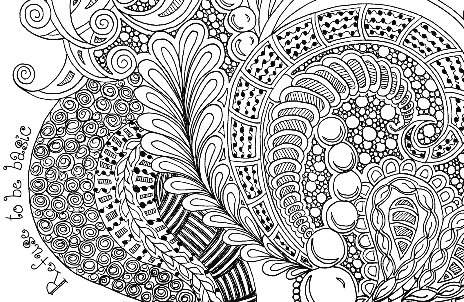 Printable Zentangle Coloring Pages Free - Coloring Home