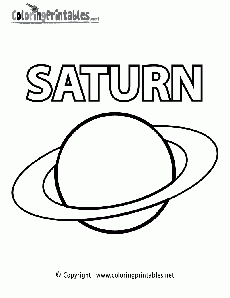 Coloring Pages For Adults Only Saturn Coloring Page A Free Space ...