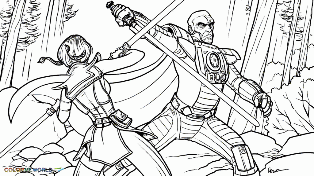 Clone Wars Commander Coloring Pages - Coloring Home