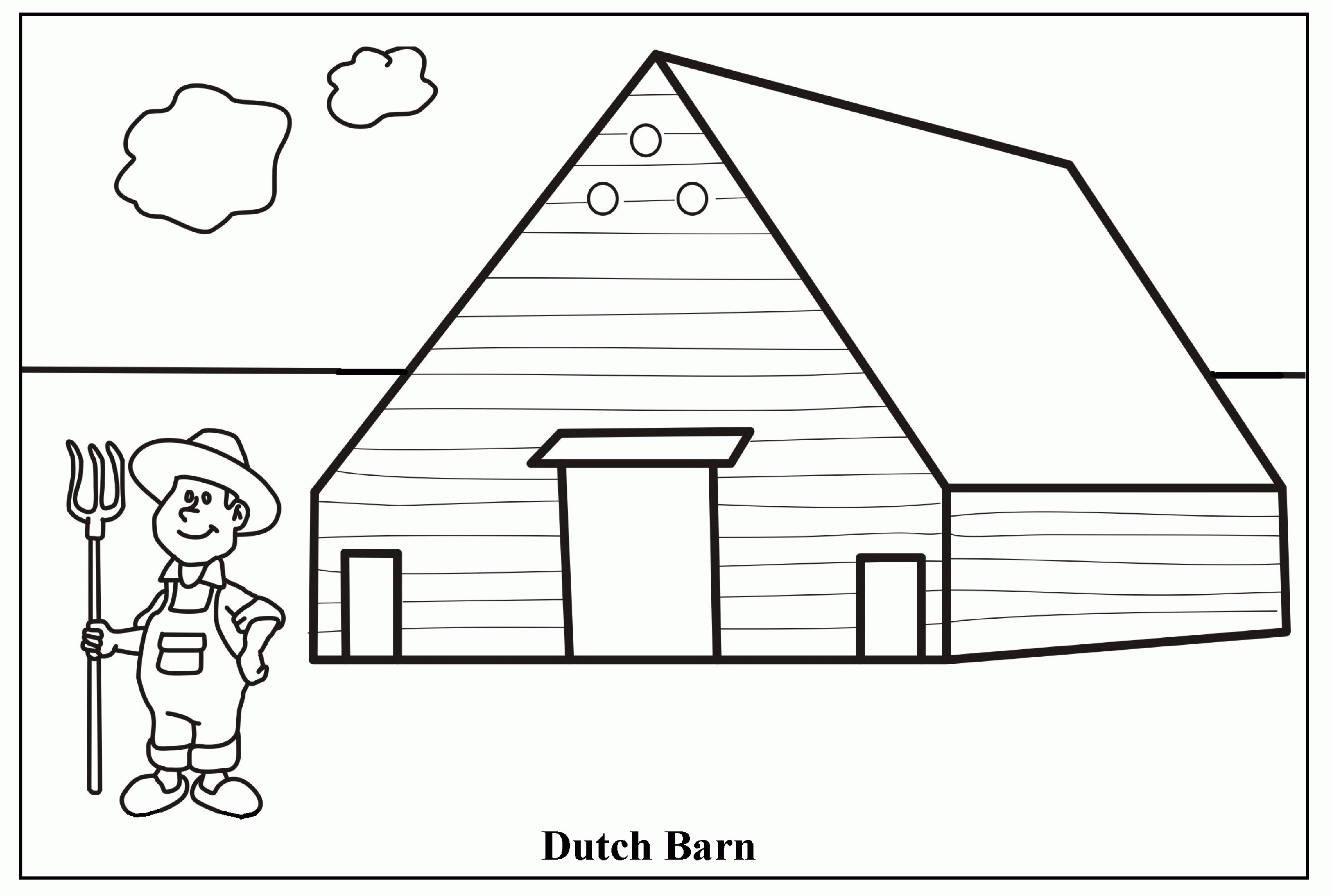Coloring Page Barn - Coloring Page Photos