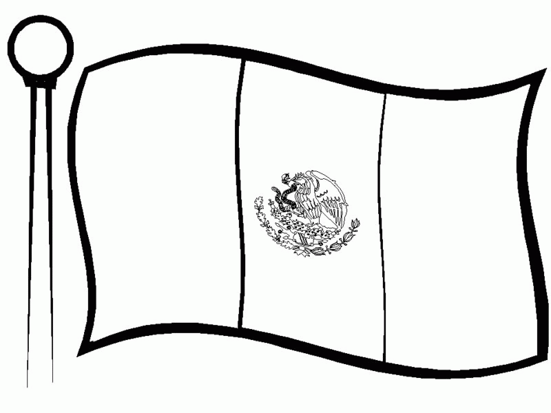 Bandera Para Colorear Bandera De Mexico Dibujo Banderas Mexicanas Images