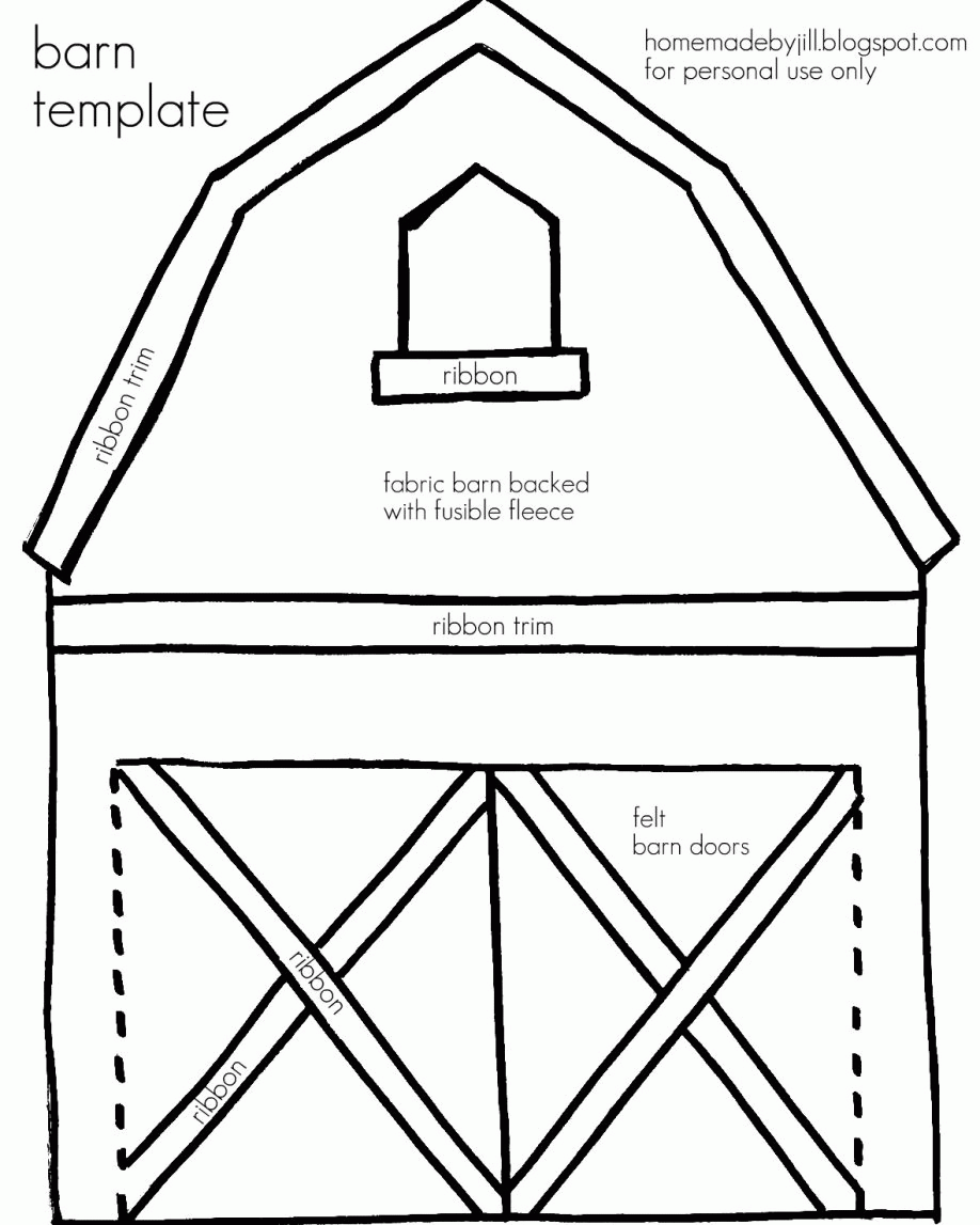 Free Printable Barn Templates