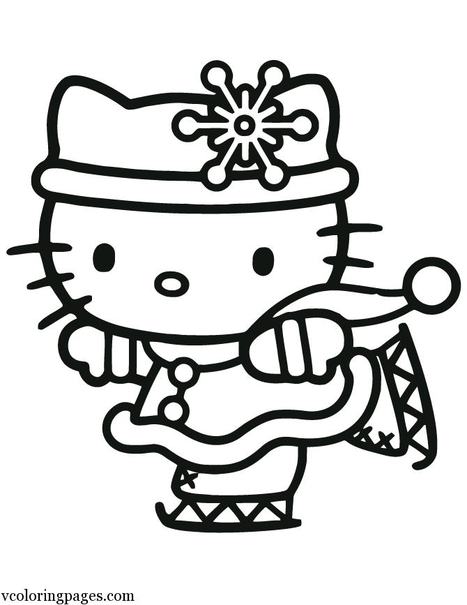 Hello Kitty Christmas - Coloring Pages for Kids and for Adults
