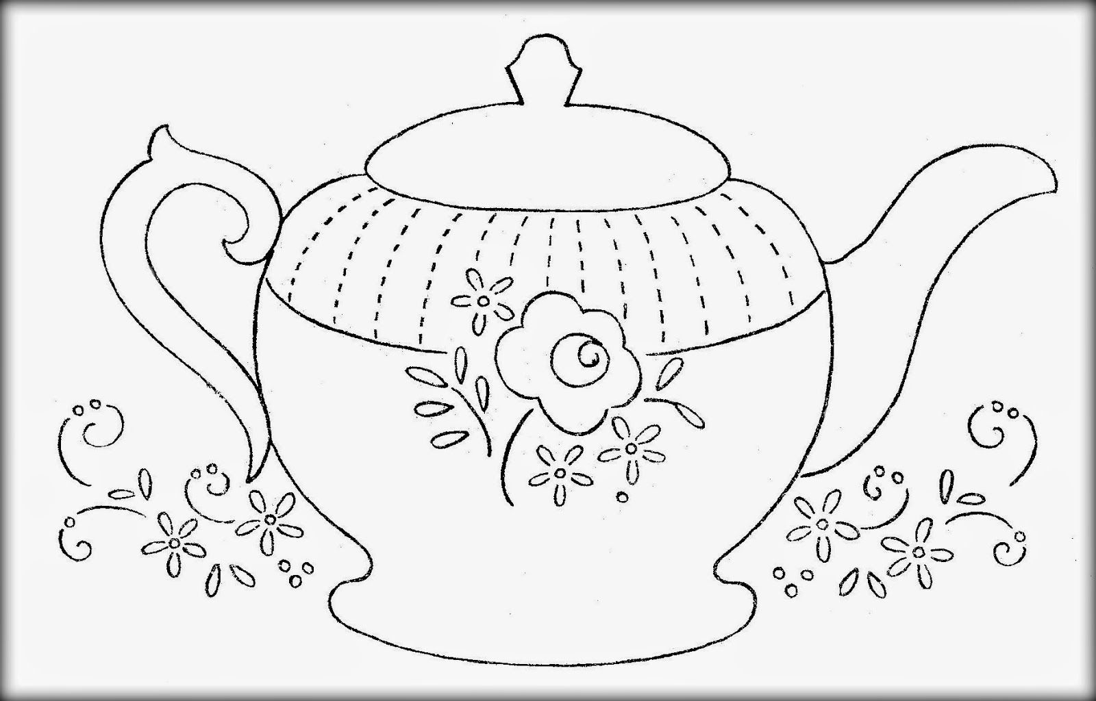 Printable Teapot Coloring Pages Coloring Home