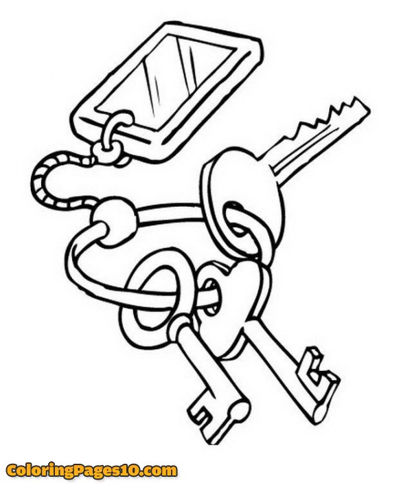 My keys - COLORING PAGES