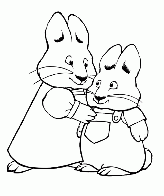 Max And Ruby Coloring Pages for Pinterest
