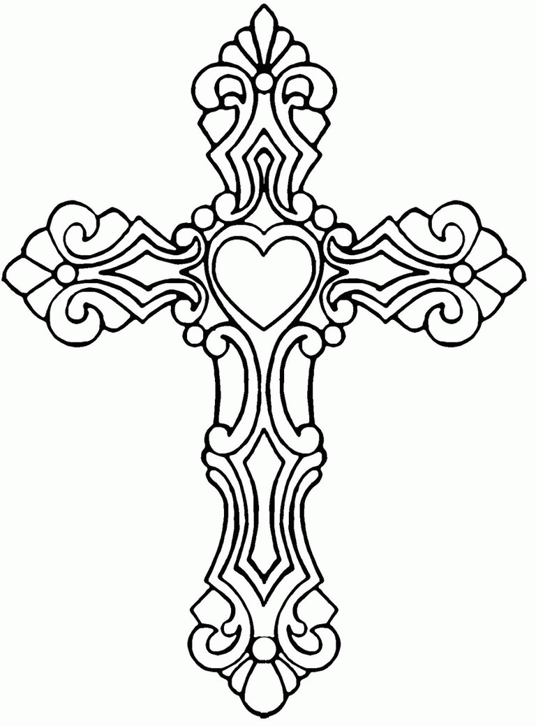 Celtic Cross Coloring Page - Coloring Pages for Kids and for Adults