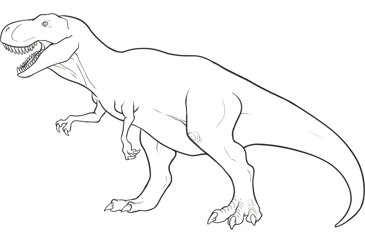7 Pics of Simple Dinosaur Coloring Pages - Simple Dinosaur Drawing ...