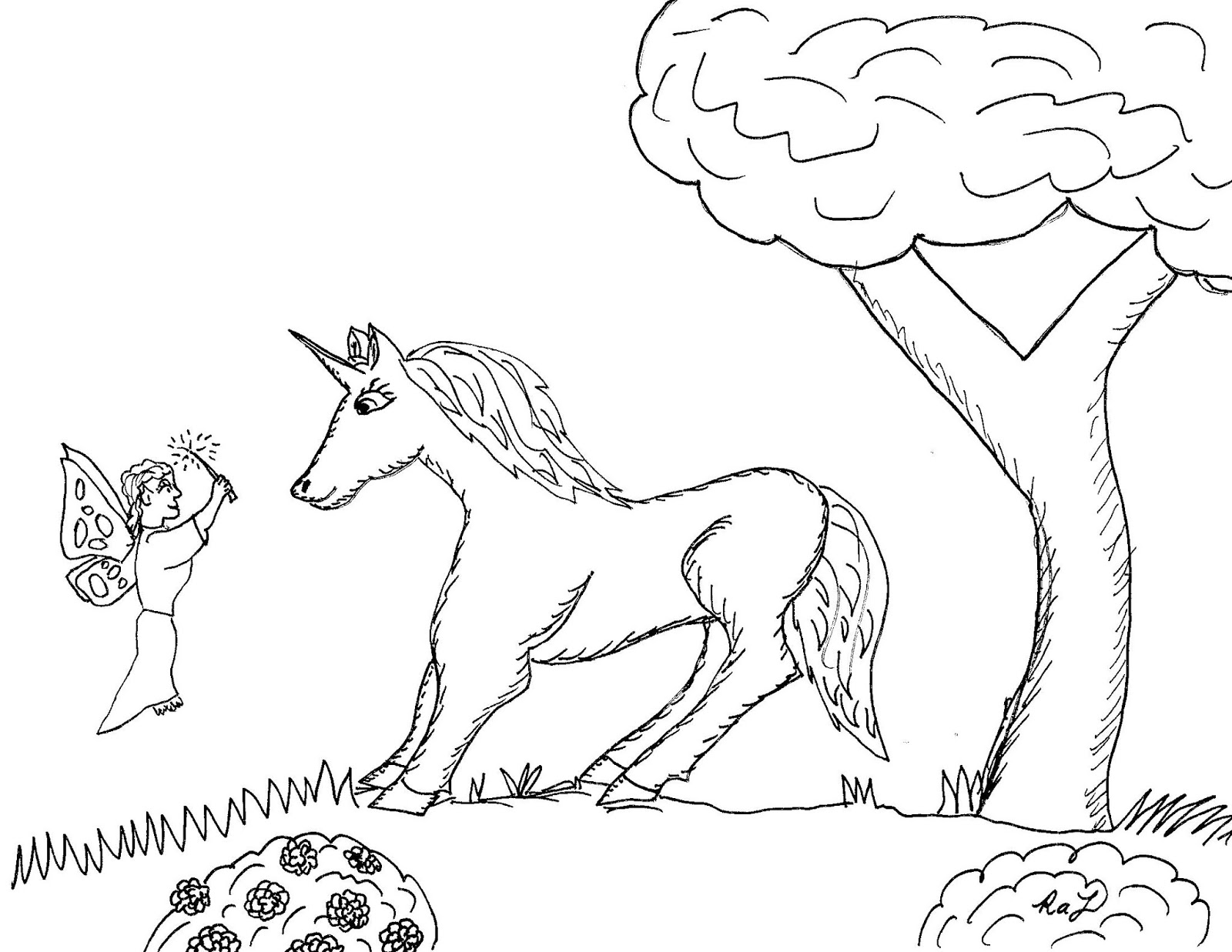 Coloring Pages : Robin Great Coloring Unicorns And Fairies Are ...