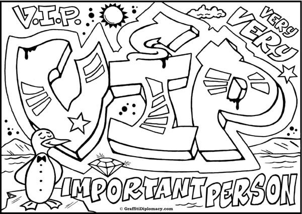 Cool Graffiti Coloring Pages Coloring Home