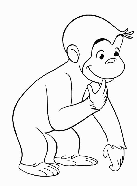 Curious george, Coloring pages and Coloring
