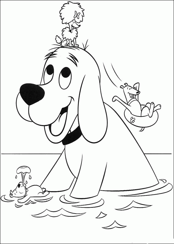 Coloring Page Of Clifford The Big Red Dog - Coloring Home