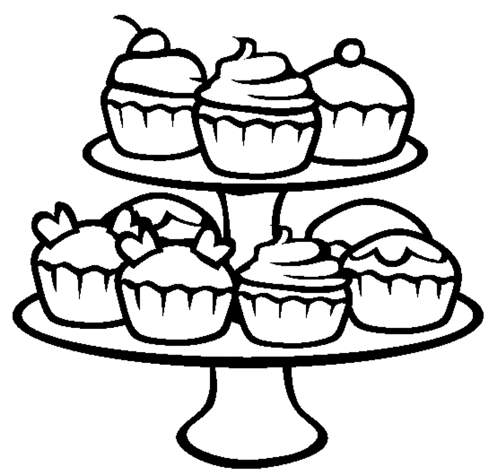 Cupcake Printable Coloring Pages Coloring Home