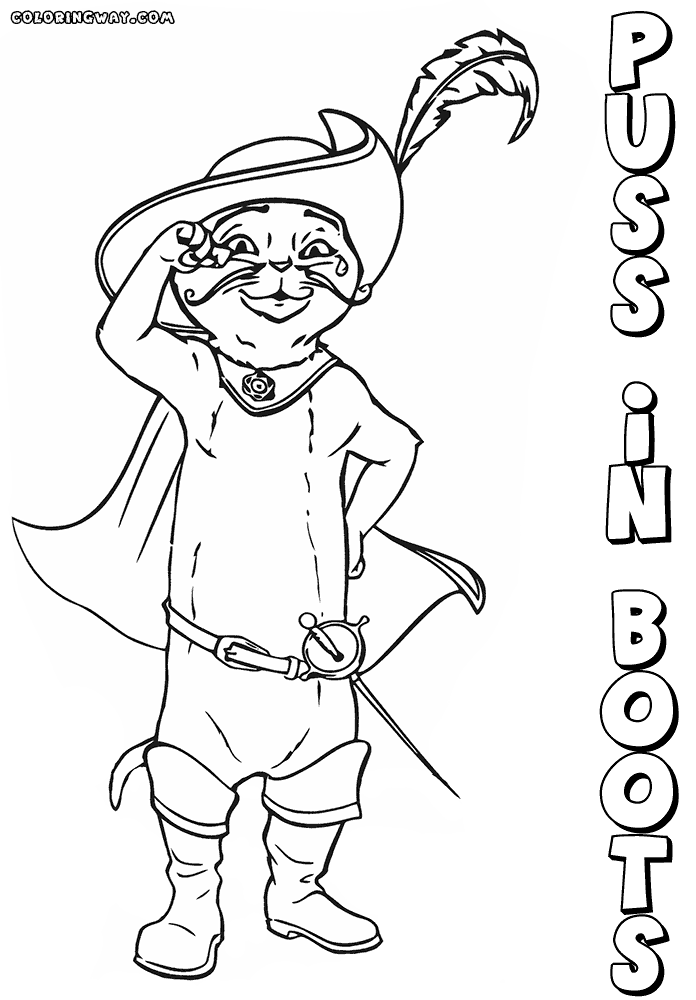 Puss in boots coloring pages | Coloring pages to download and print