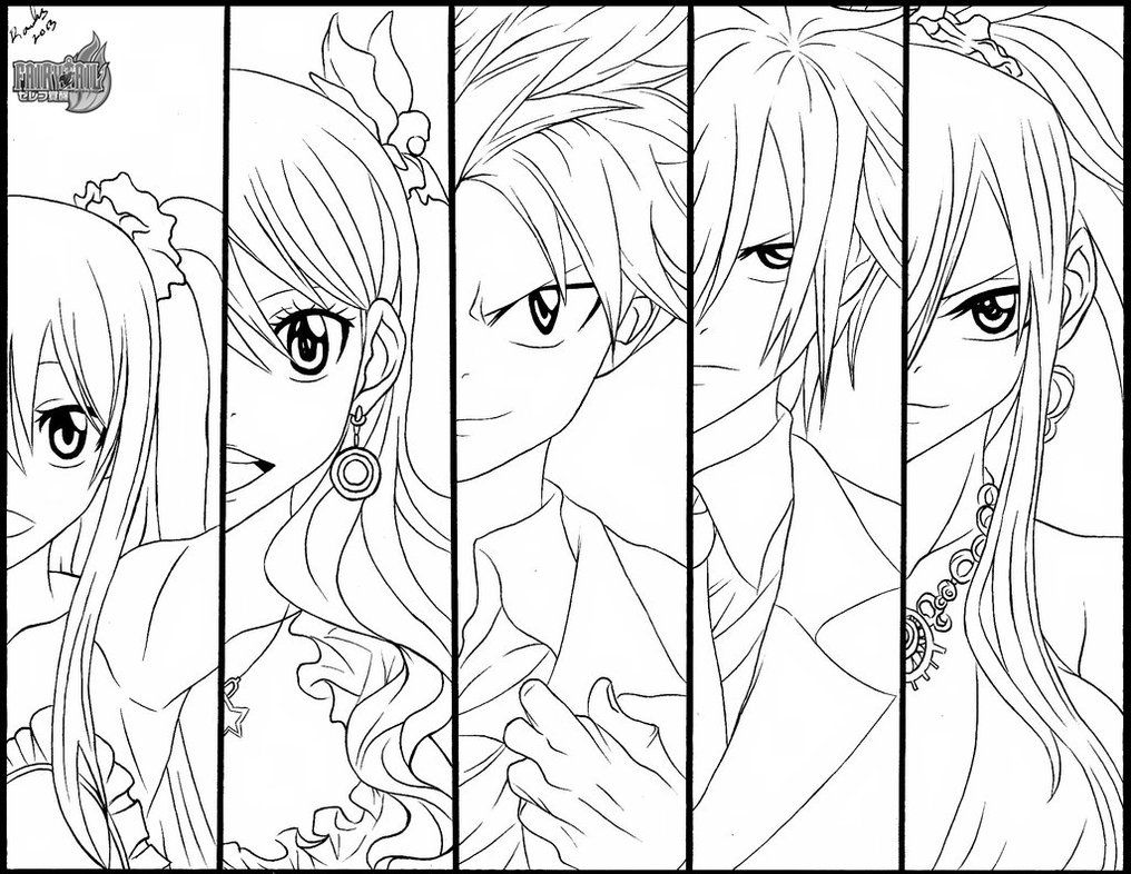 Coloriage Manga Fairy Tail Erza