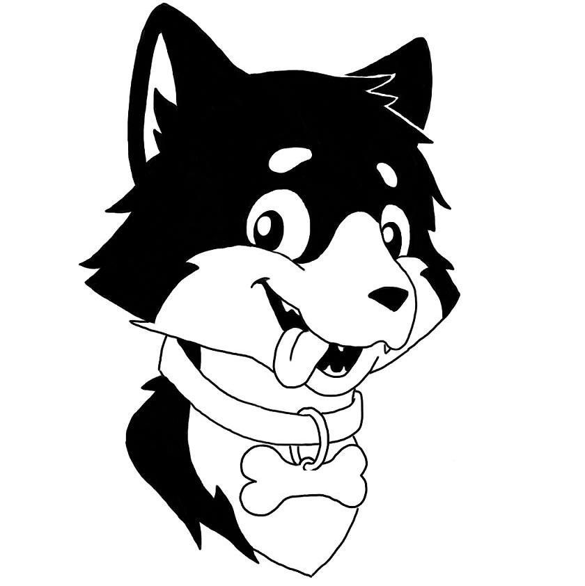 Husky Coloring Pages | ViolasGallery.com