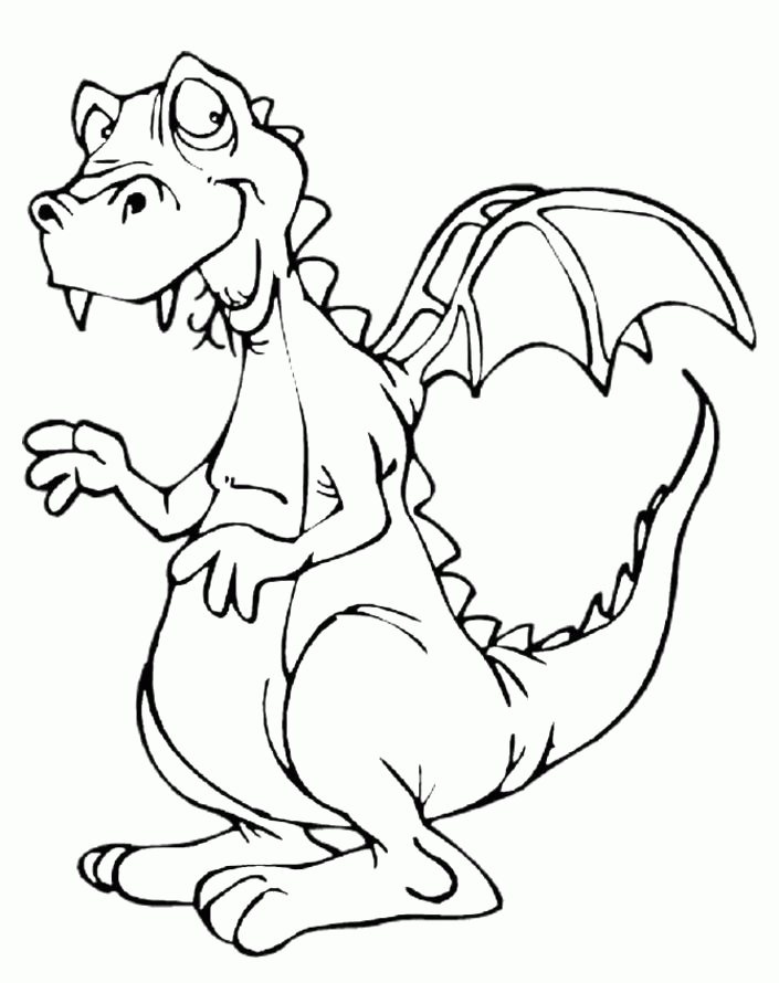 Cute Dragons Pictures Coloring Home Pages