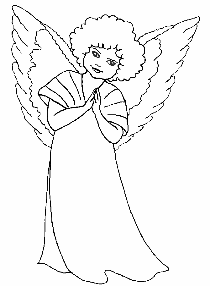 Printable Angel Pictures - Coloring Home