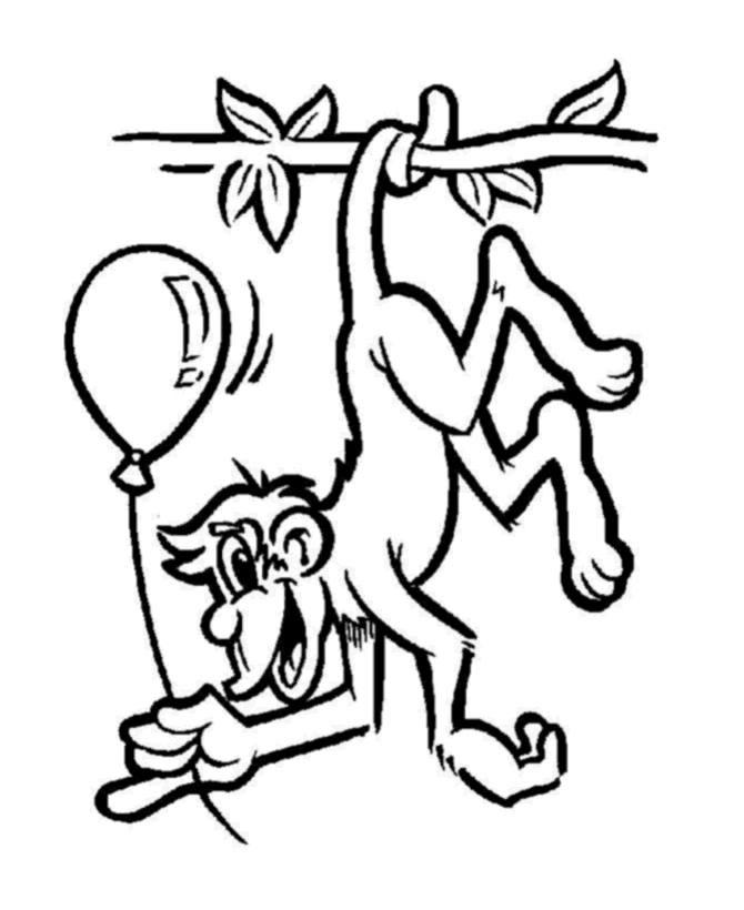 Monkeys-coloring-pages-13 | Free Coloring Page Site