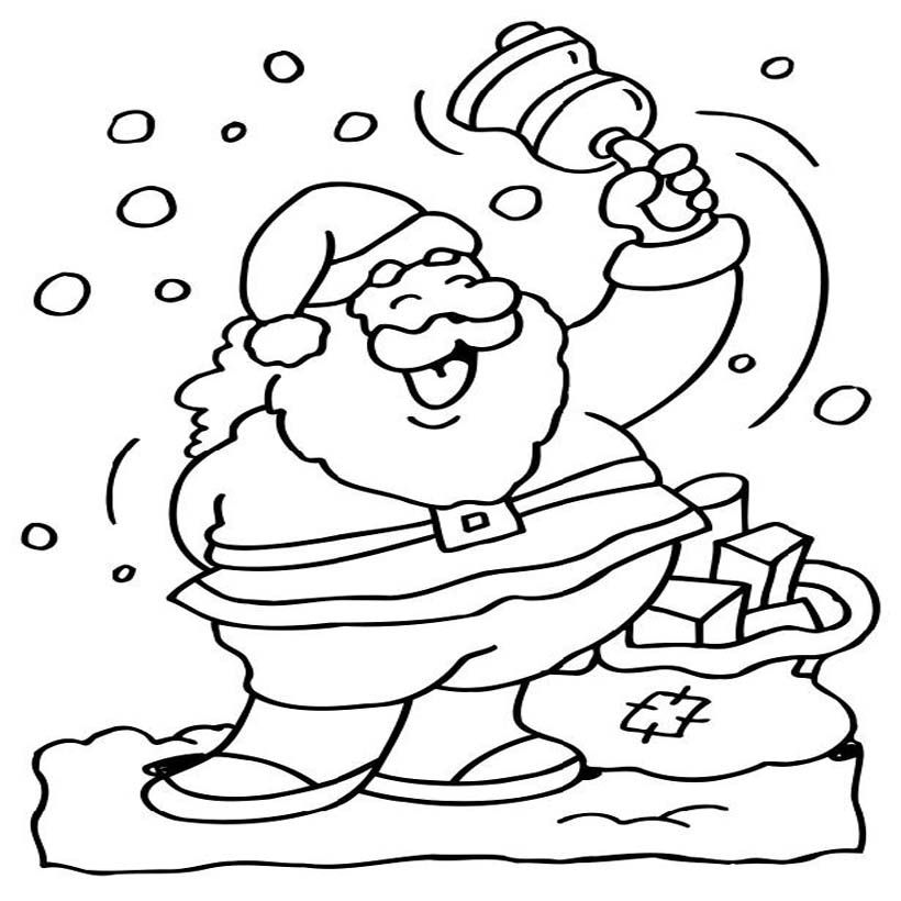 santa claus coloring pictures kids | Coloring Picture HD For Kids 