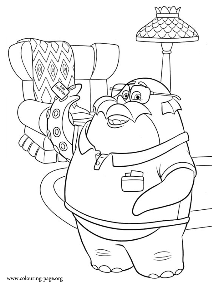 Easy monsters university coloring pages to Print | coloring pages