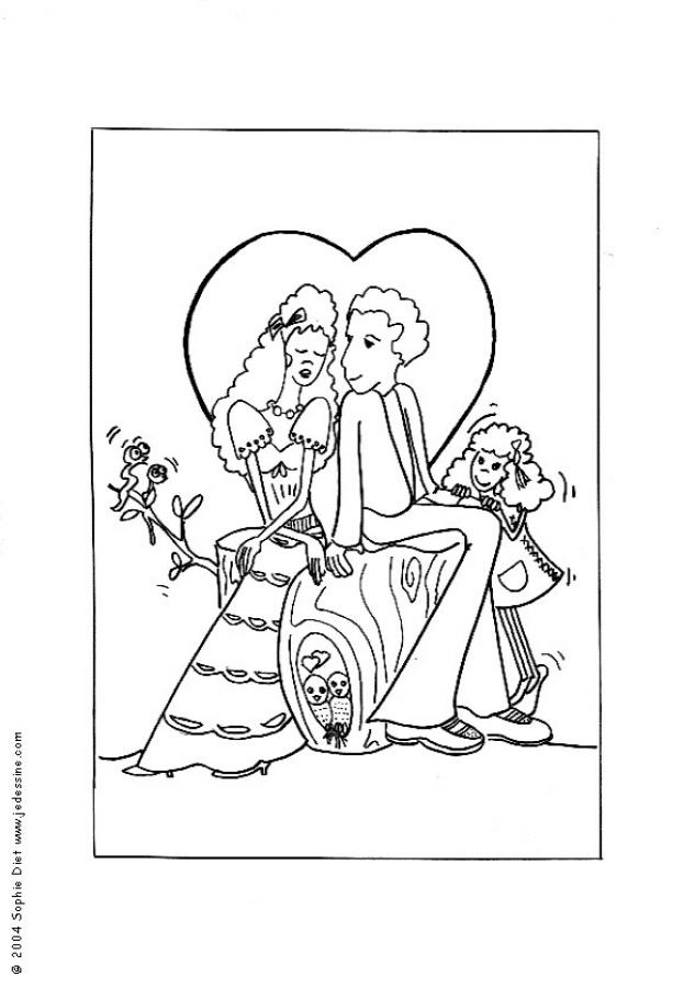 VALENTINE'S DAY coloring pages - Lovers day