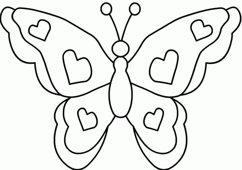 Butterfly Coloring Pages Kids - Coloring Home