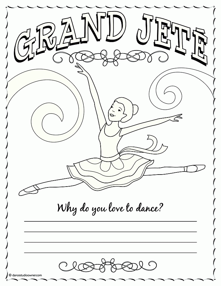 Ballet Positions Coloring Pages - Coloring Home