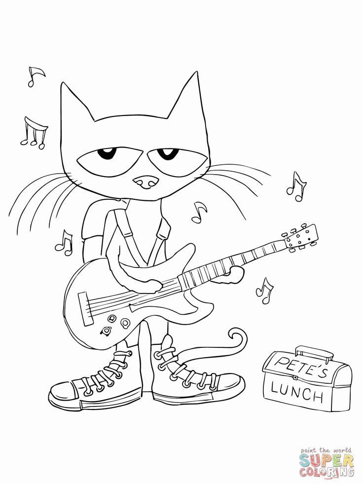 Free Pete The Cat Printables Coloring Home