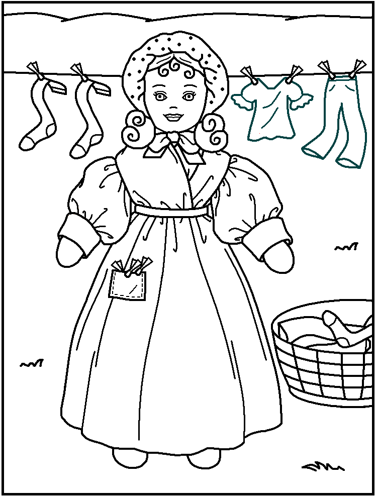 FREE Printable Doll Coloring Pages - great for kids, teachers and 