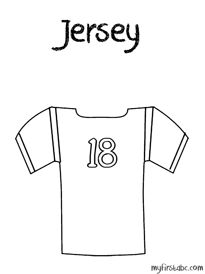 Free Printable Coloring Pages Of Sport Jerseys - Coloring Home