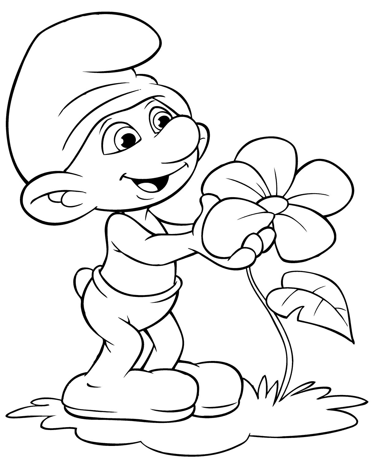 Smurf Coloring Pages From The Movie Smurfs 2 Coloring Pages Online