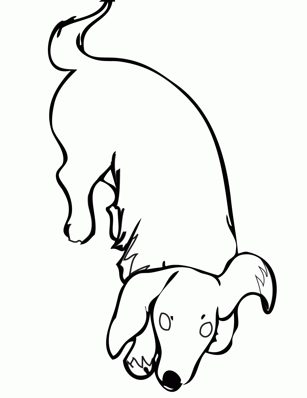 Dachshund Coloring Page - Handipoints