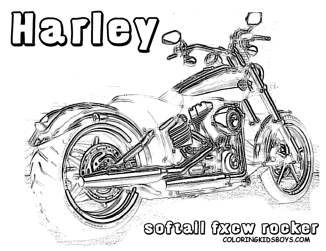 Harley Davidson Emblem Pages Coloring Pages