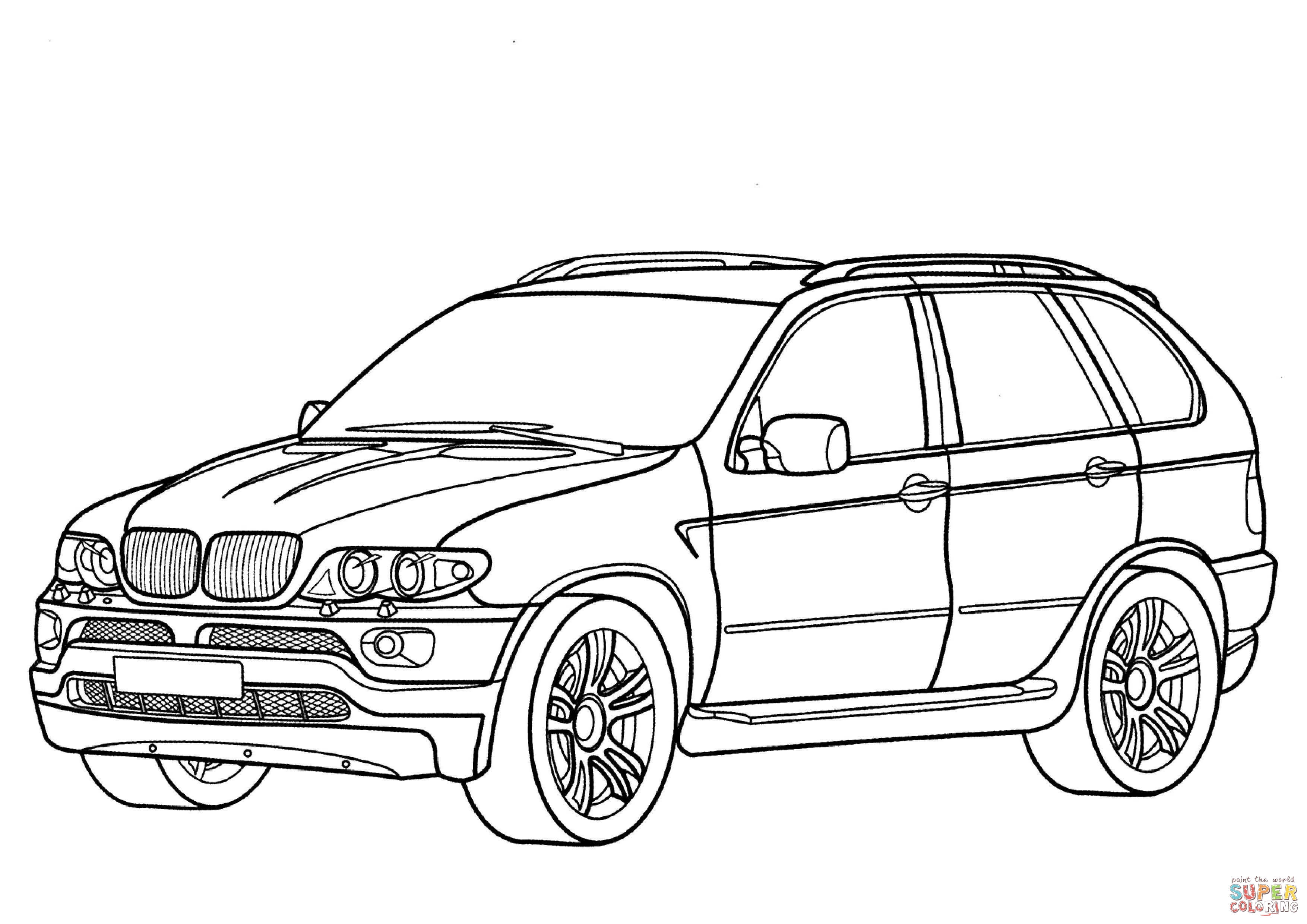 BMW X5 coloring page | Free Printable Coloring Pages