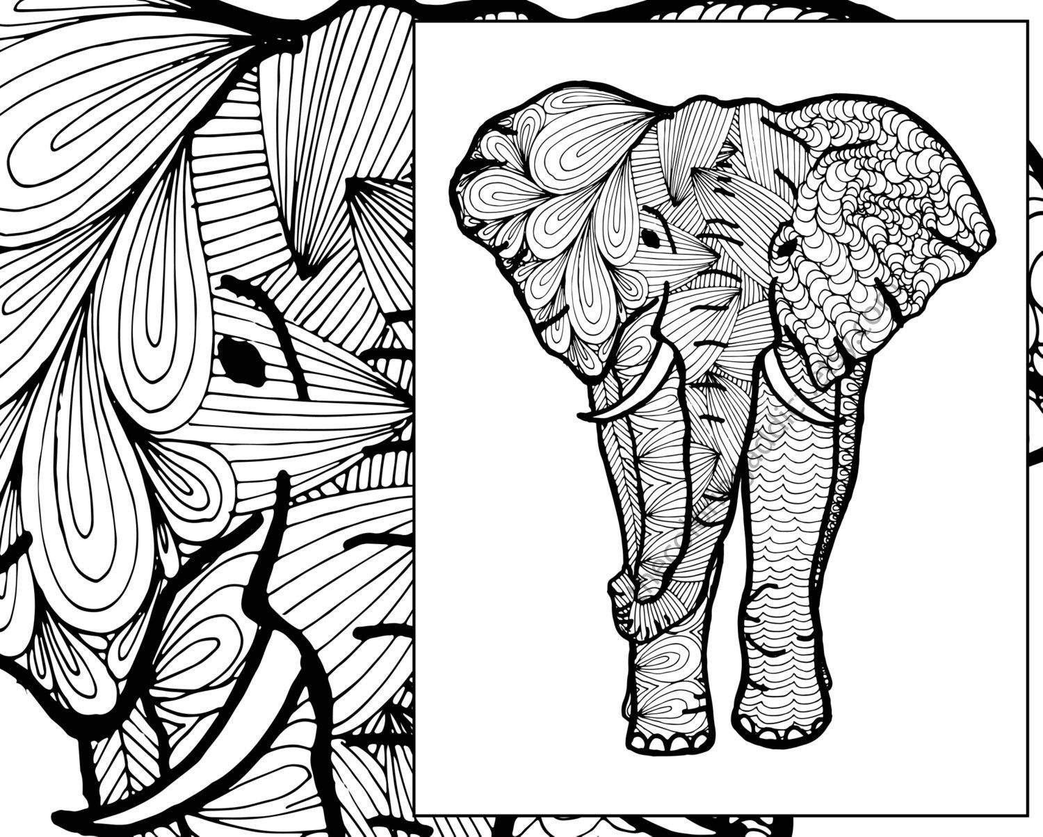 819 Unicorn Tribal Coloring Pages 