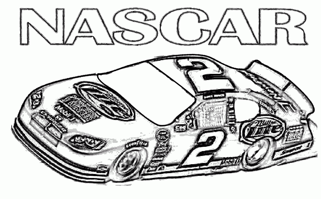  Nascar Racing Coloring Pages 